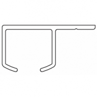 6290 Rail in White Only 6290 Rail in White Only