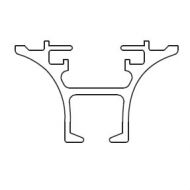 6821 Funnel Rail in white Only 6821 Funnel Rail in white Only