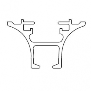 6821 Funnel Rail in white Only