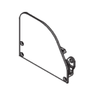 End Cover left S/M 105mm x 125mm (Each) End Cover left S/M 105mm x 125mm (Each)