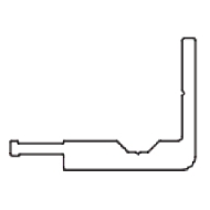 Concealed side guide profile Concealed side guide profile