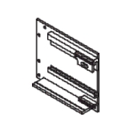 Concealed end cover right 105mm x 125mm (Each) Concealed end cover right 105mm x 125mm (Each)