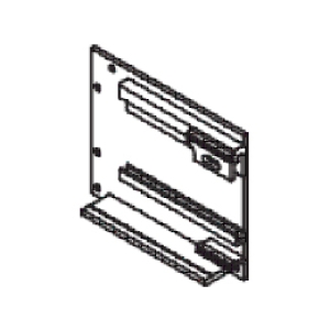 Concealed end cover right 105mm x 125mm (Each)