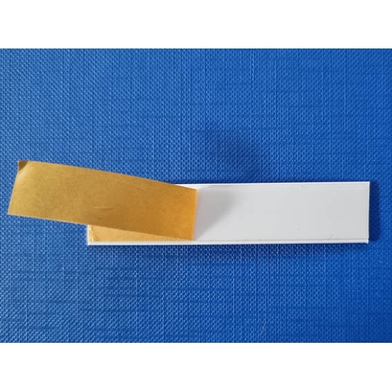Plastic strip with adhesive 14.4mm (per metre)