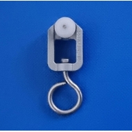 Roller glider with eye Silver (Each) (Second Hand) Roller glider with eye Silver (Each) (Second Hand)