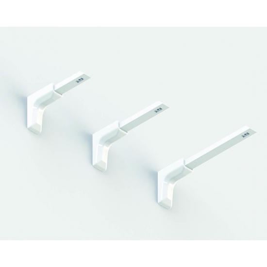 Universal Smart fix 200mm Bracket in White and Silver (pack of 10) Universal Smart fix 200mm Bracket in White and Silver (pack of 10)