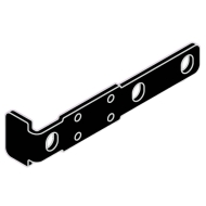 Overlap arm, straight in White or Black (Each) Overlap arm, straight in White or Black (Each)