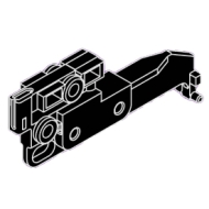Wave master carrier, single stack 80mm in White or Black Wave master carrier, single stack 80mm in White or Black