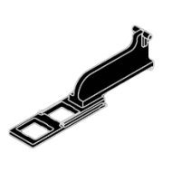 Wave end stop, belt return in White, Black or Grey Wave end stop, belt return in White, Black or Grey