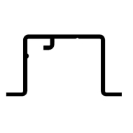 Recess Profile for 6870 and 3870 systems in White or Black Recess Profile for 6870 and 3870 systems in White or Black