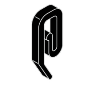 Nylon hook in White or Black Nylon hook in White or Black