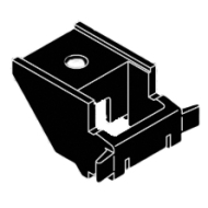 Top fix bracket in White or Black Top fix bracket in White or Black