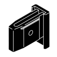 Endcover in White or Black Endcover in White or Black