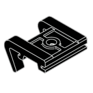 Top fix bracket in White or Black Top fix bracket in White or Black