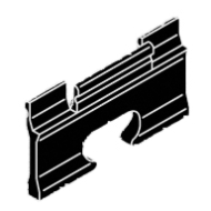 Wedge for recess profile in White or Black (Each) Wedge for recess profile in White or Black (Each)
