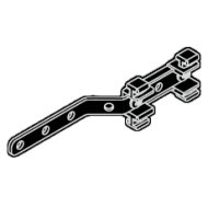 Metal overlap arm in White or Black Metal overlap arm in White or Black