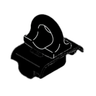 Twist eye endstop in White or Black Twist eye endstop in White or Black