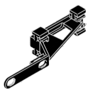 Plastic overlap arm in White or Black Plastic overlap arm in White or Black