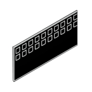 Wave Heading curtain tape in White or Black Wave Heading curtain tape in White or Black