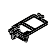 Carrier for Draw Rod in White or Black Carrier for Draw Rod in White or Black