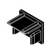 End Cover in White or Black End Cover in White or Black