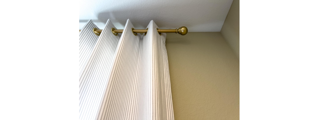 How To Hang Curtain Rods For Corner Windows