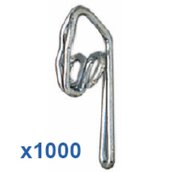 1000 Steel Zinc Plated Curtain Hooks