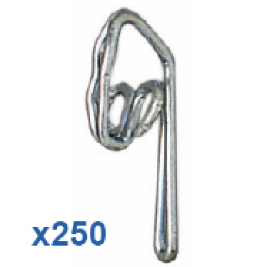 250 Steel Zinc Plated Curtain Hooks