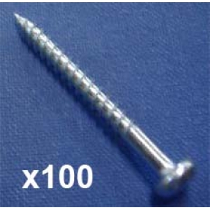 Round head screw No.8, 37mm (Pack Quantity 100)