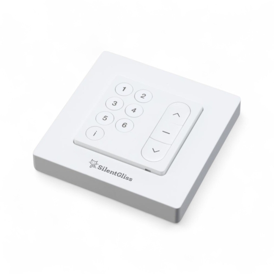 6 Channel Wall Mounted Remote 433 MHz in White only (NEW June 2025) (Each)