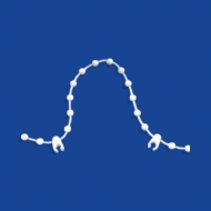 Link chain 89mm, white plastic (per metre)(minium 2 metres) Link chain 89mm, white plastic (per metre)(minium 2 metres)