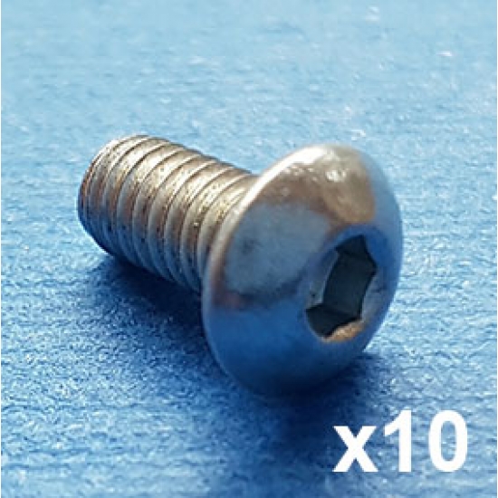Machine screw M4 8mm New design (Pack of 10) Machine screw M4 8mm New design (Pack of 10)