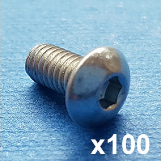 Machine screw M4 8mm New design (Pack of 100) Machine screw M4 8mm New design (Pack of 100)