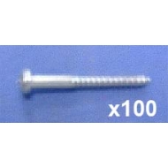 Round head No. 4 screw 25mm (Pack Quantity 100)