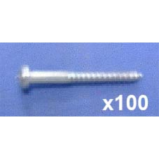 Round head No. 4 screw 25mm (Pack Quantity 100)