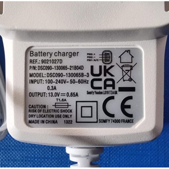 12V Lithium-ion Charger for Rechargeable Battery Pack  (9021217)  (Each)