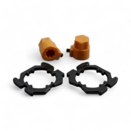 Headrail & Axle Rod Adaptor set for use on Elite Roman Blinds (Each) Headrail & Axle Rod Adaptor set for use on Elite Roman Blinds (Each)