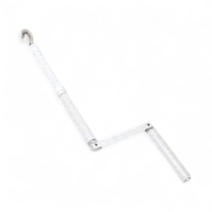 Elite Aluminium Crank Arm Complete, White (Each)