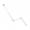 Elite Aluminium Crank Arm Complete, White (Each)