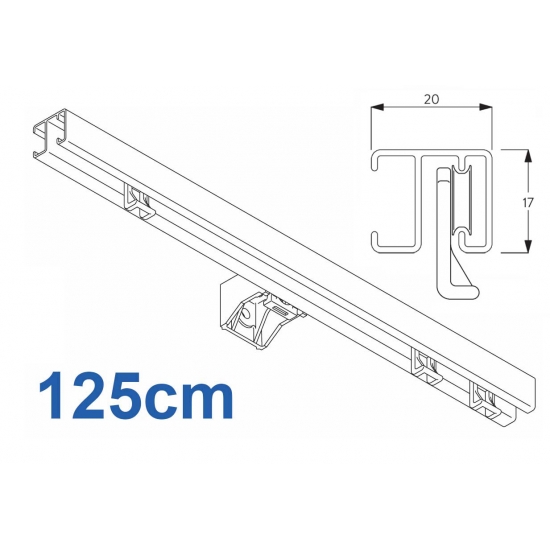 1280 White, 125cm Complete. (*Same day dispatch if ordered Monday to Friday before 15.00 (excluding Bank Holidays)