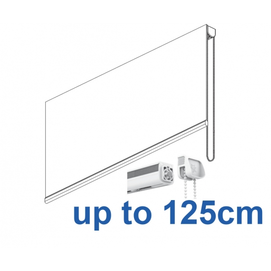 2305 Chain operated Headrail system in White or Black up to 125cm