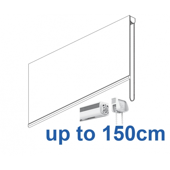 2305 Chain operated Headrail system in White or Black up to 150cm
