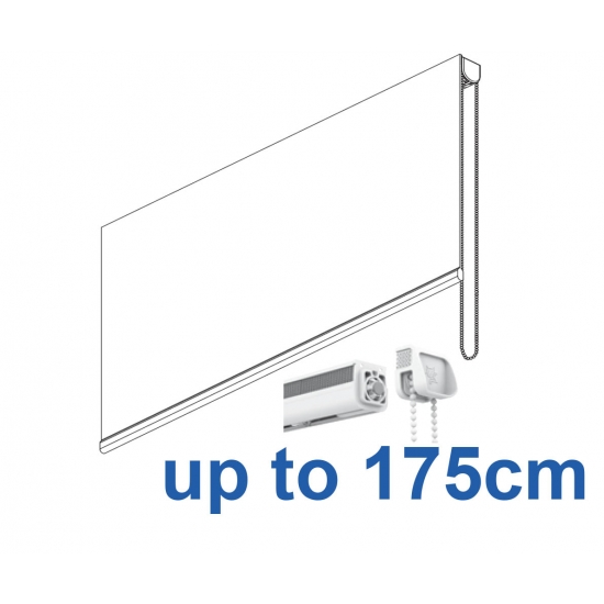 2305 Chain operated Headrail system in White or Black up to 175cm