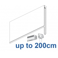 2305 Chain operated Headrail system in White or Black up to 200cm 2305 Chain operated Headrail system in White or Black up to 200cm