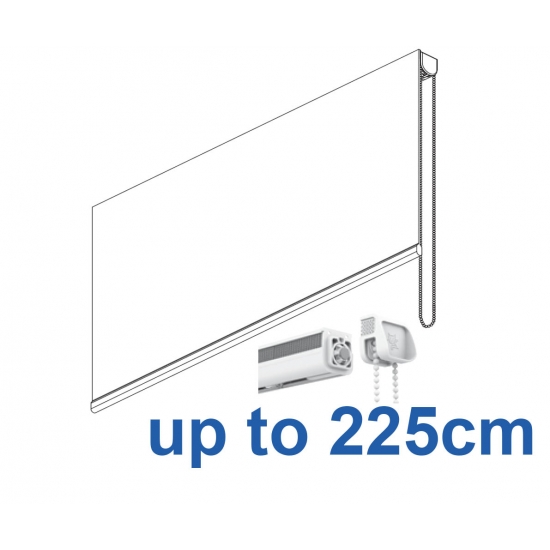 2305 Chain operated Headrail system in White or Black up to 225cm