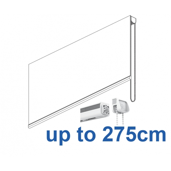 2305 Chain operated Headrail system in White or Black up to 275cm