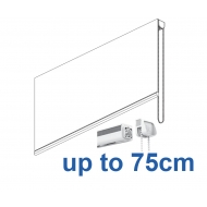 2305 Chain operated Headrail system in White or Black up to 75cm 2305 Chain operated Headrail system in White or Black up to 75cm