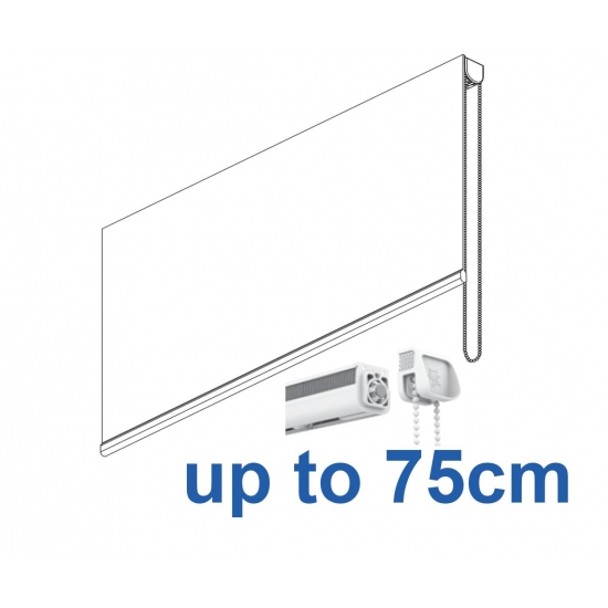 2305 Chain operated Headrail system in White or Black up to 75cm