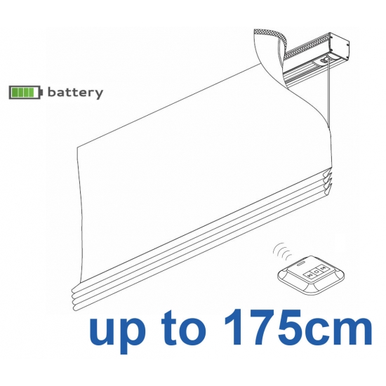 2345 Battery operated Headrail system up to 175cm