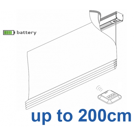 2345 Battery operated Headrail system up to 200cm